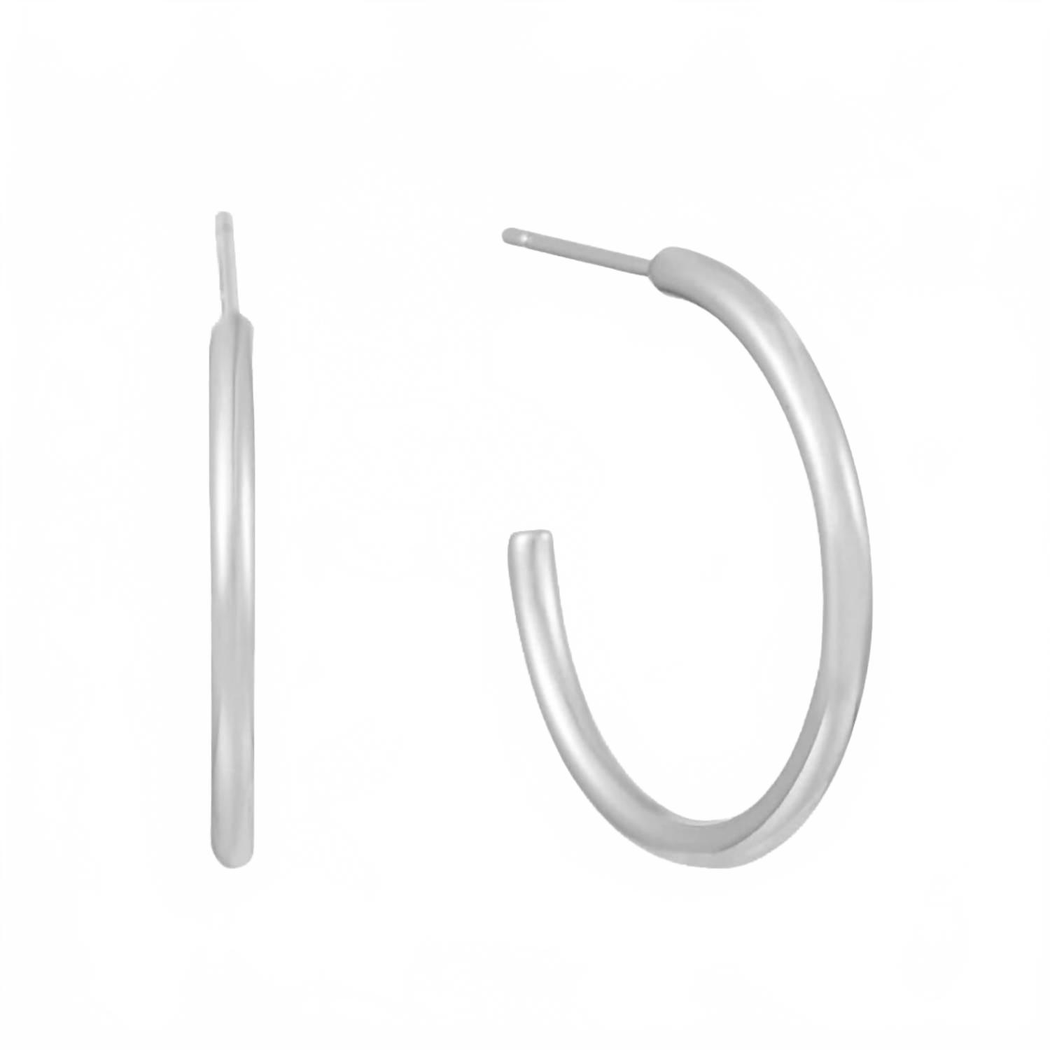 New Sahira Jewelry Design Women's Serena Hoop Earrings In Silver
